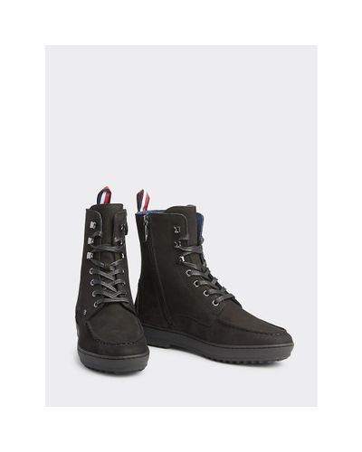 Bottines à lacets Mercedes Benz Cuir Tommy Hilfiger pour homme en coloris  Noir - Lyst