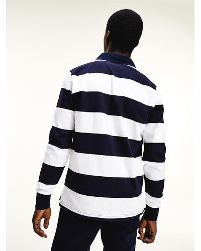 tommy hilfiger iconic stripe rugby shirt