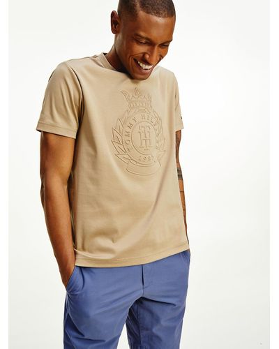 tommy hilfiger beige t shirt