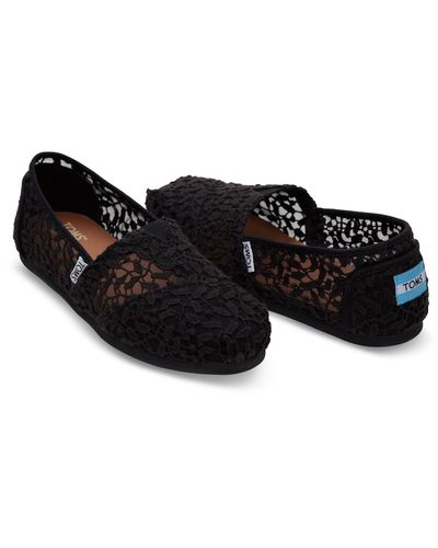 toms black lace women's classics