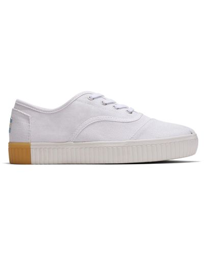 TOMS White Canvas Women's Cordones Indio Sneakers Venice Collection - Lyst