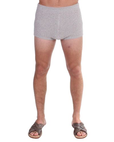 Dolce & Gabbana Cotton Gray Cotten Logo Casual Short Shorts for Men - Lyst