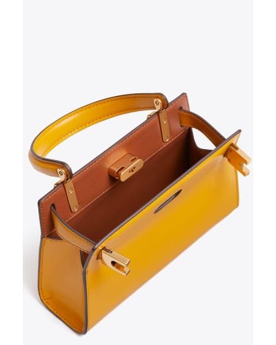 Tory Burch Lee Radziwill Petite Bag in Yellow | Lyst Tory Burch Lee Radziwill Petite Bag in Yellow | Lyst