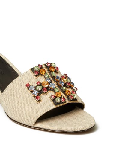 tory burch ines mid heel slide