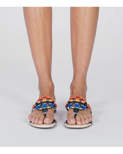 miller patent leather sandal