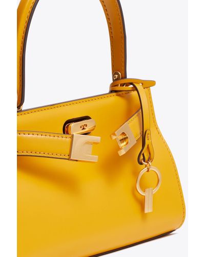 Tory Burch Lee Radziwill Petite Bag in Yellow | Lyst Tory Burch Lee Radziwill Petite Bag in Yellow | Lyst