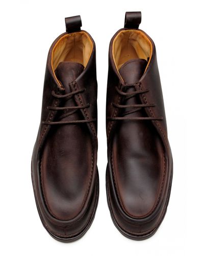 Paraboot Leather Mucy/marche Nubuck Gringo in Black for Men - Lyst