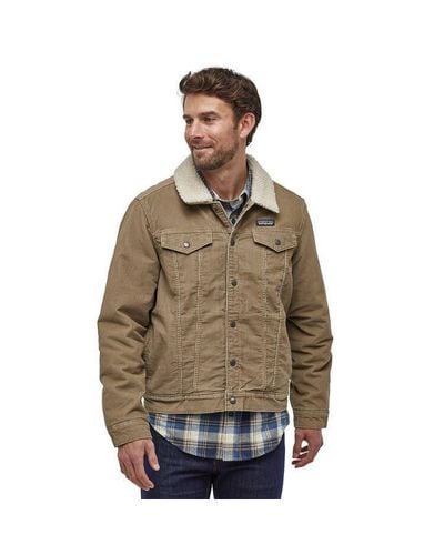 Men's patagonia pile lined trucker jacket stores clearance