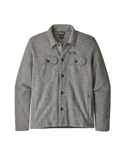 Patagonia Better Sweater Fleece Shirt Jacket Stonewash in Gray