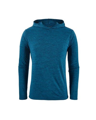 Patagonia Synthetic Capilene Cool Daily Hooded Shirt in Blue for 