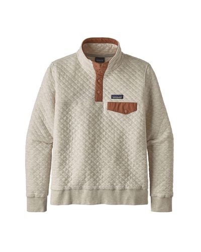Patagonia quilted pullover birch white 2025