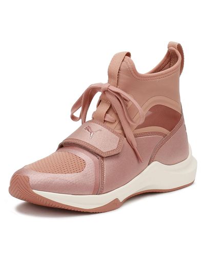 PUMA Synthetic Womens Selena Gomez Pink Phenom Trainers Women's Shoes  (high-top Trainers) In Pink - Lyst