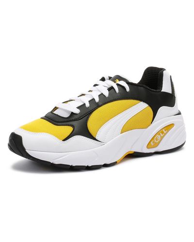 PUMA Suede Cell Viper White / Yellow Trainers Men - Lyst