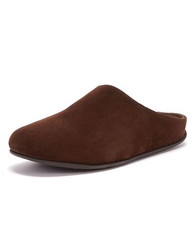 fitflop men's shove leather mule slippers
