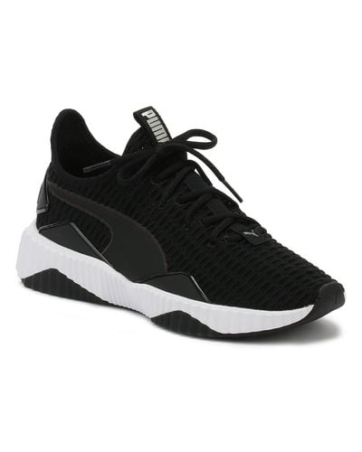 black womens puma trainers