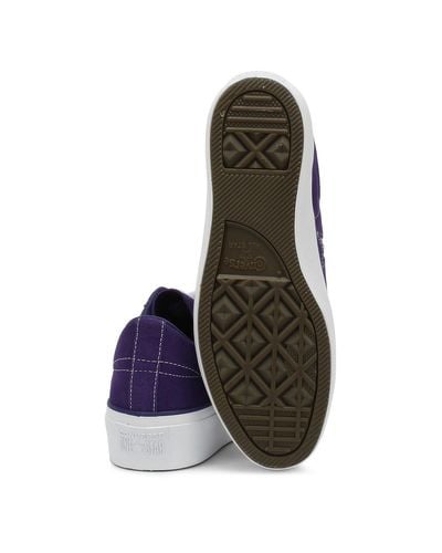 converse one star purple platform