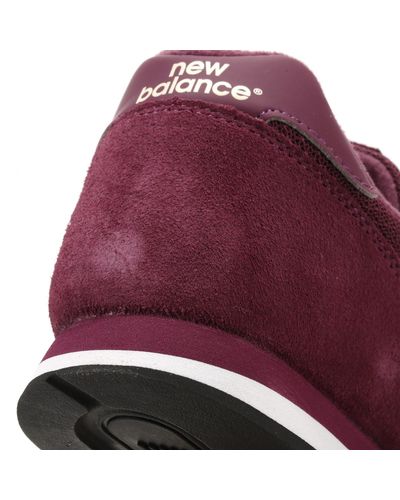 New Balance Womens Burgundy Suede 373 