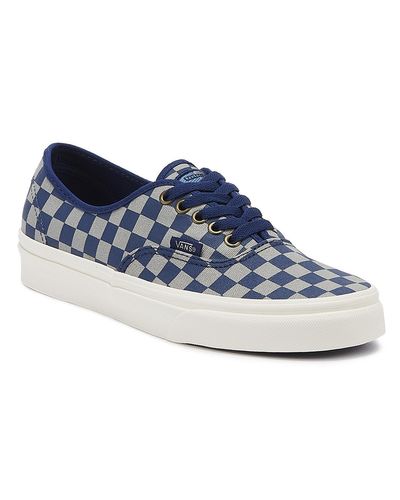 Vans Canvas Ravenclaw Blue Checkerboard Trainers for Men - Lyst