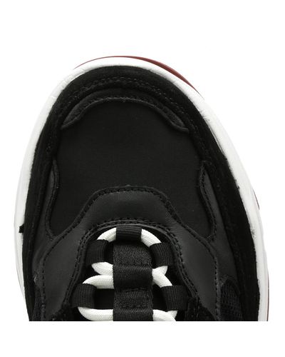 calvin klein marvin chunky trainers in black