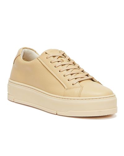 Vagabond Leather Judy Trainers in Beige (Pink) - Lyst