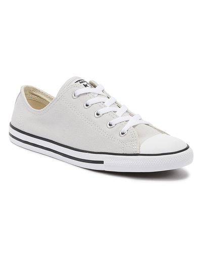 Converse Canvas Chuck Taylor All Star Dainty Womens Mouse Grey Ox Trainers  in Grey - Lyst
