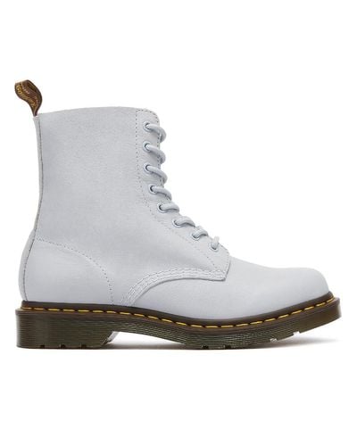 Dr. Martens Leather Dr. Martens 1460 Pascal Virginia Womens Blue Moon Boots  | Lyst UK