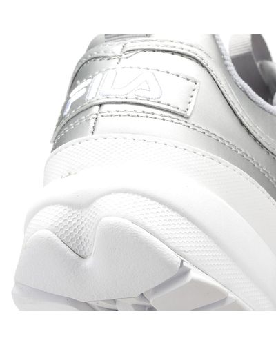 fila disruptor 2 womens silver