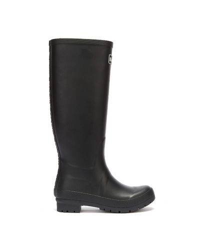 barbour black wellies