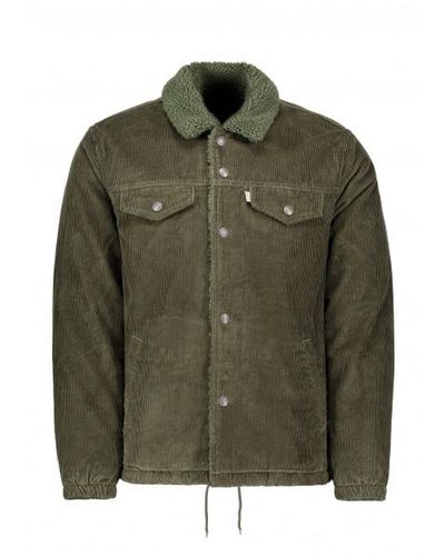 levis sherpa green