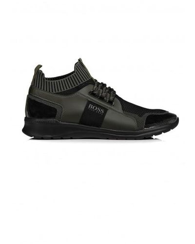 BOSS by HUGO BOSS Extreme Runn Knit in Dark Green (Green) for Men | Lyst