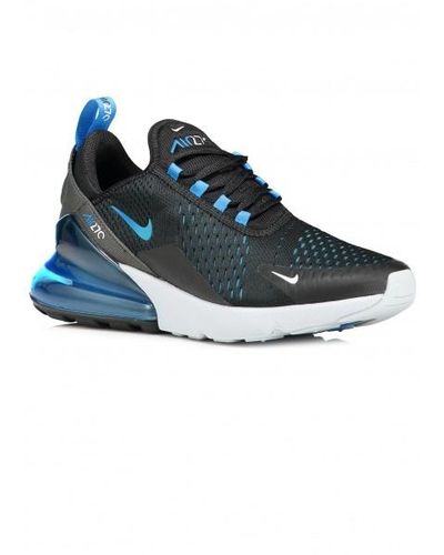 blue and black nike 270