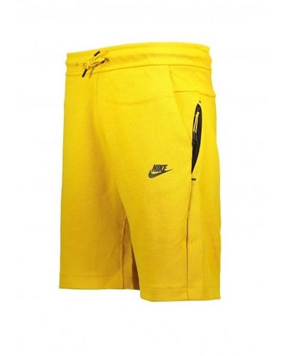 Nike sweat shorts yellow Clearance