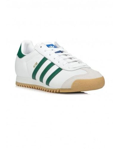 ADIDAS ORIGINALS ROM Mens White Red Grey Leather Trainers Shoes Sze UK 8.5  EU 42 £75.00 - PicClick UK