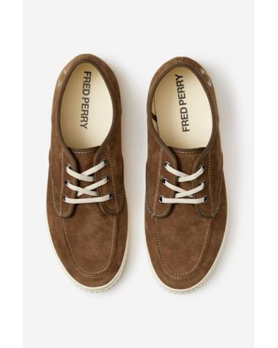 Fred Perry Havana Brown B7175-988 Low Suede Ealing Shoes for Men - Lyst
