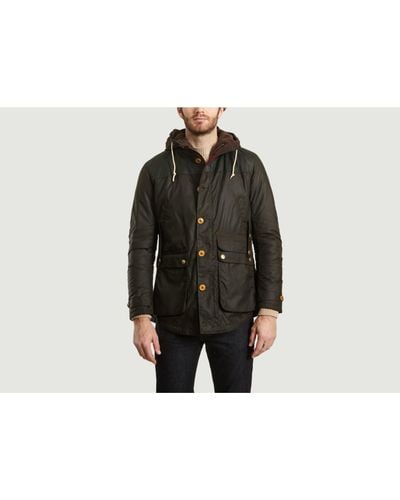 barbour game parka jacket olive