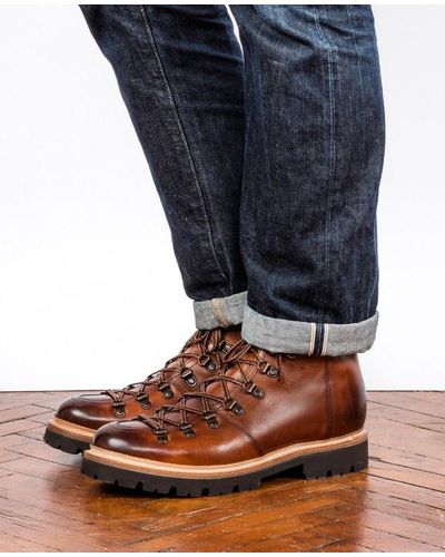 grenson brady boots tan