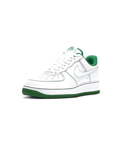 Nike Air Force 1 07 Shoes White White Pine Green Cv 1724 103 - Lyst