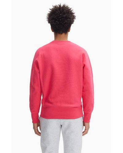 hot pink champion sweatshirt