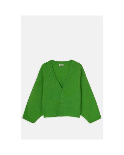American Vintage Pinobery Cardigan Rainette in Green - Lyst