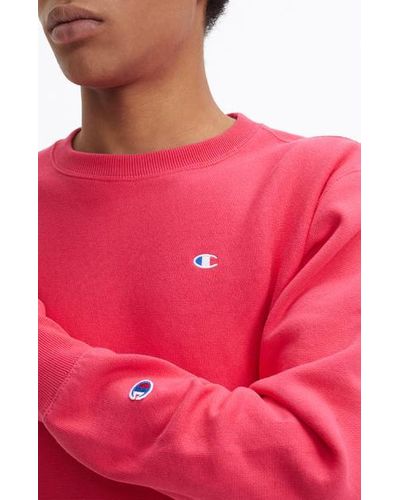 hot pink champion sweatshirt