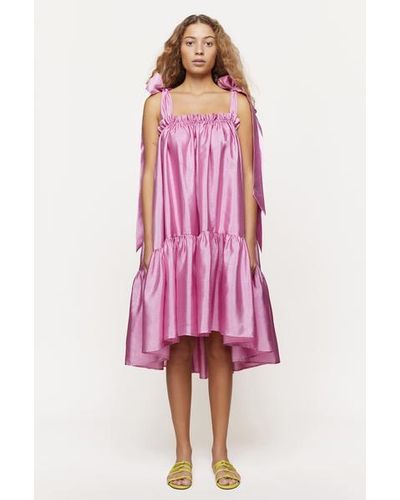 stine goya serena dress blue