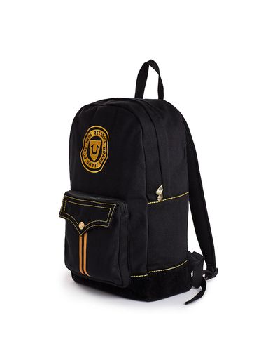 black and gold true religion backpack