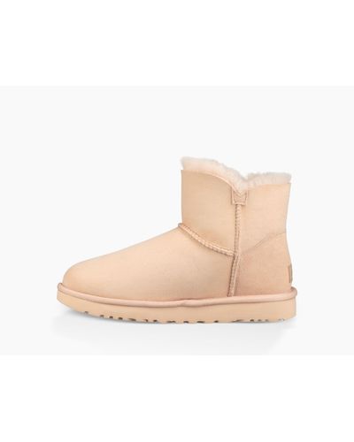Ugg Women S Mini Bailey Button Ii Boot In Natural Lyst