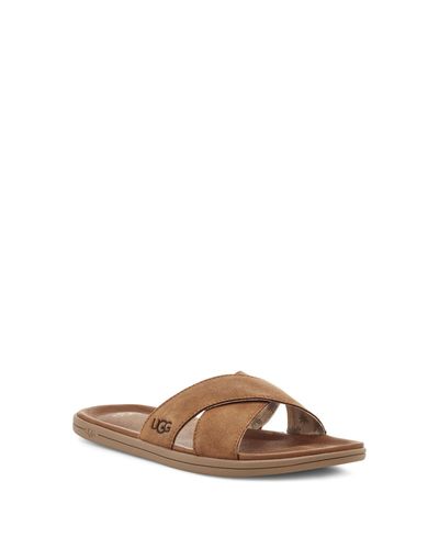 tan brookside slide sandals