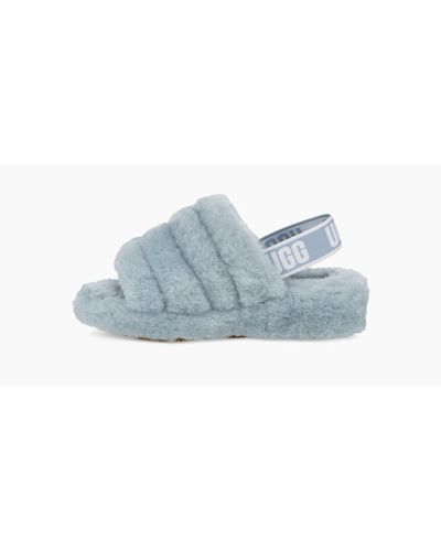blue uggs slides