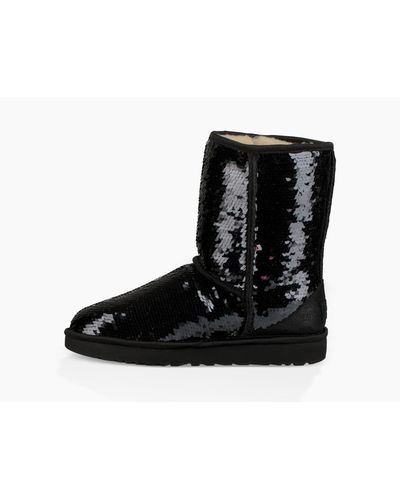 black sequin ugg