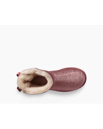 UGG Satin Mini Bailey Bow Sparkle Boot 