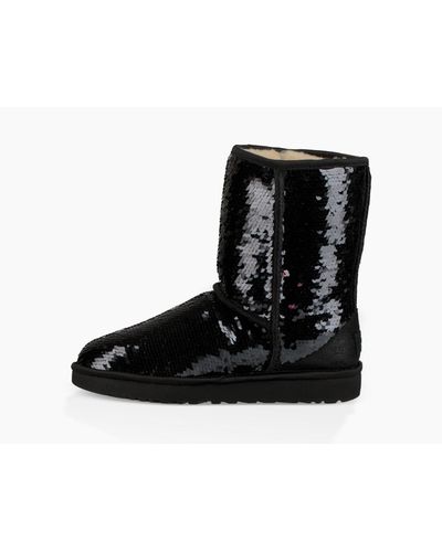 ugg black sequin boots