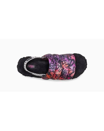 ugg slides graffiti