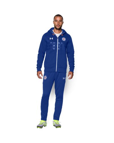 Under Armour Cotton Men's Cruz Azul Ua Storm Hoodie in Blue for Men | Lyst